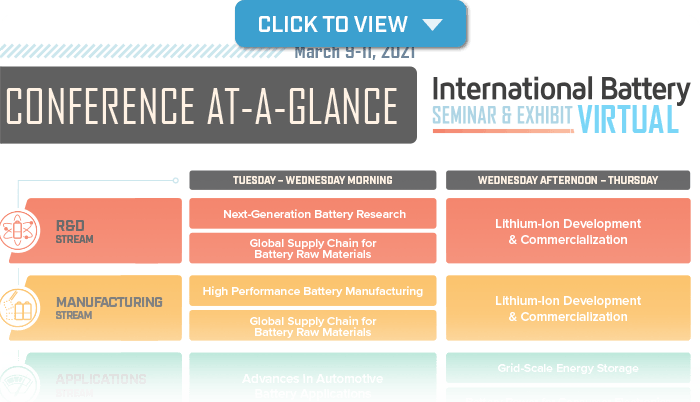 international battery seminar conference at a glance 