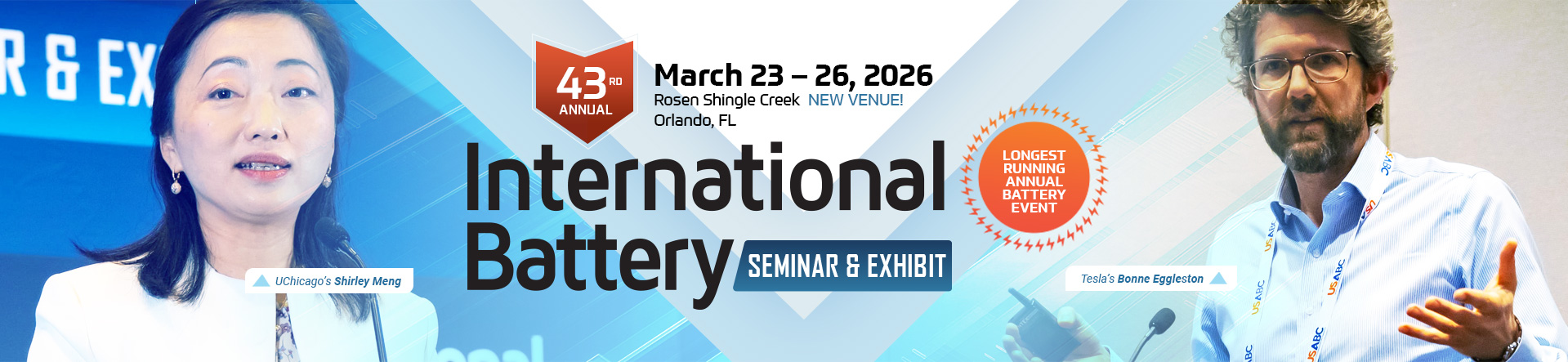 International Battery Conference Siminar and Exhibit - March 23-26, 2026 - Orlando, FL