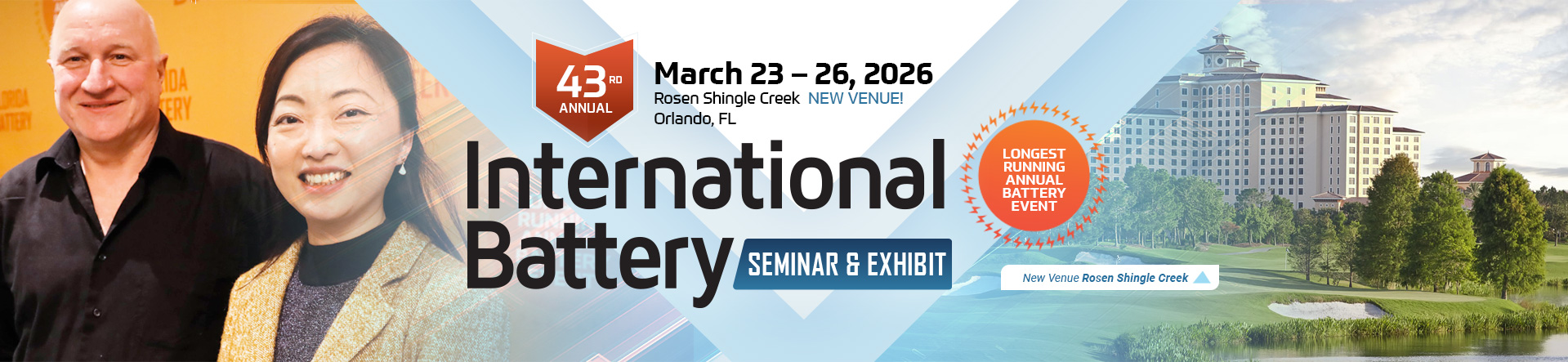 International Battery Conference Siminar and Exhibit - March 23-26, 2026 - Orlando, FL